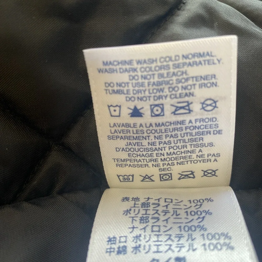 Lands End Mens Stadium Squall Coat Black Long Insulated Parka Reindeer Men's XXL